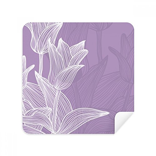 Tissu en suède tulipe pour essuyer les verres de lunettes et écrans délicats