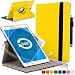 Produktbild Forefront Cases Hülle für Samsung Galaxy Tab E 9.6 T560 (2015) Rotierend Schutzülle Case Cover & Ständer - Extra Robust & Rundum-Geräteschutz - Gelb