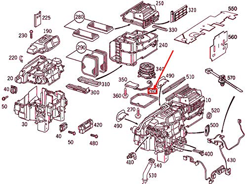 Pour Boîtier de protection de soufflerie Mercedes-Benz S W220 LHD A2208350240 d'origine
