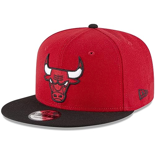 New Era NBA 2-Tone 9FIFTY Adjustable Snapback Hat Cap One Size Fits All (as1 Alpha one_Size Chicago Bulls Red)