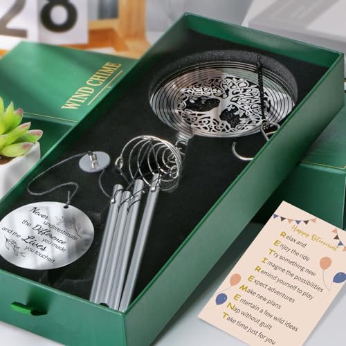 Image of Retirement Gift for Women Men 2026, Retirement Wind Chimes, Funny Happy Retirement Gifts for Wowen, Coworker, Teacher, Friends, Boss, Nurse, Mom, Grandma, Best Retiree Gift Ideas