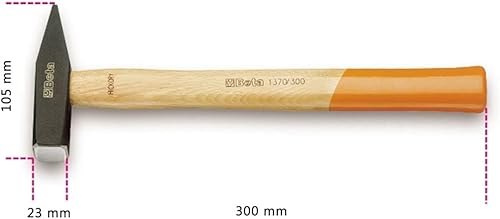 Miniatura 8 de Beta 1370 Martillo de ingeniero, mango de madera de nogal, 53 onzas