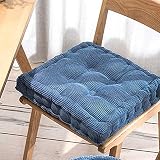 Coussin de chaise de salle à manger, coussin de sol, coussin épais pour chaises de cuisine, coussin rehausseur rembourré carré rond (40 x 40 x 8 cm, hauteur)