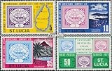 Prophila Collection St. Lucia 312-315 (kompl.Ausg.) postfrisch ** MNH 1972 Postdienst (Briefmarken für Sammler) Marke auf Marke