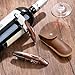 3-Pack Professional Waiter Corkscrew Wine Key with Leather Protection Gift Bag, Long Rosewood Handle Stainless Steel Handle Wine Opener for Bar Restaurant Waiters, Sommelier, Bartend, Rosewood Hand