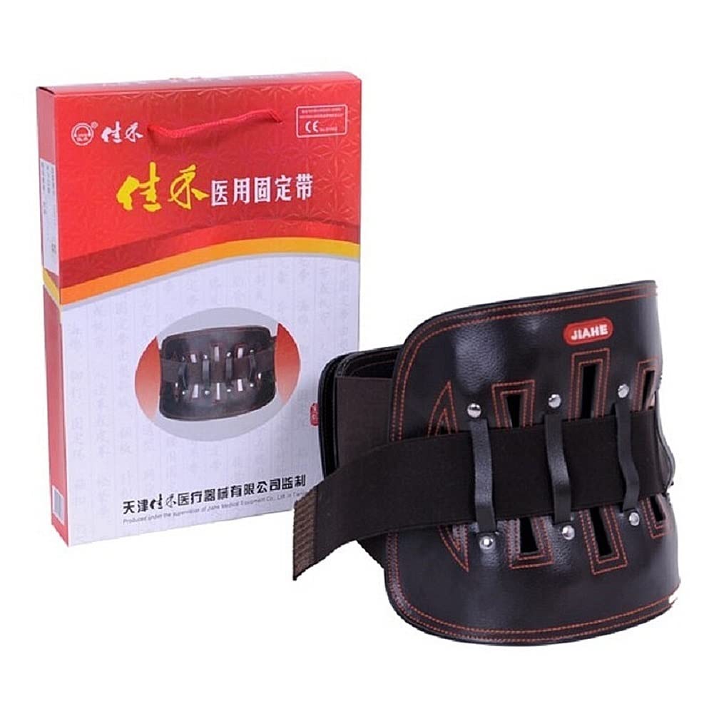 Ceinture Lombaire en Cuir, Soutien du Bas du Dos - for Homme et Femme, Traitement de la hernie discale et soulagement de la Douleur, Travail/Gym (Size : XXL)