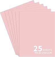 Vista 17 de 25 hojas de papel de cartulina roja, cartulina de 8.5 x 11 pulgadas para Cricut, papel de construcción grueso para hacer tarjetas, álbumes