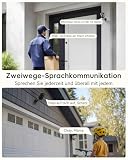 ZUMIMALL Bezprzewodowe zewnętrzne kamery bezpieczeństwa z mocowaniem magnetycznym, WiFi zasilana bateryjnie kamery, 2K kolorowy noktowizor,syrena,Wykrywanie AI, Obsługuje WiFi 2,4 G, Czarna