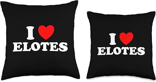 Miniatura 3 de I Heart Elotes Mexico Street Food Grill Fan Lover I Love Funny Elote - Almohada de comida mexicana Maíz Maíz en mazorca, 18 x 18 pulgadas, multicolor