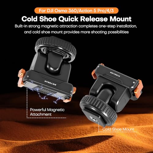 Support magnétique REYGEAK évite les vibrations sur DJI Osmo Action 3 - 2