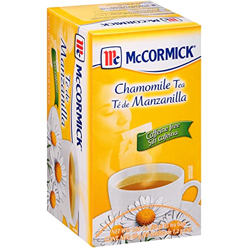 Mccormick 25 Count Caffeine Free Chamomile Tea Bags, 1.06 Oz (Pack Of 6) #TOP23