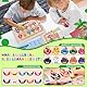 Uiseba Dinosaurier Mini magnetische Farbe und Zahl Labyrinth Montessori Spielzeug für Alter 3 4 5, Kleinkind Busy Board, Pädagogische Vorschule Lernaktivitäten, Jungen und Kinder