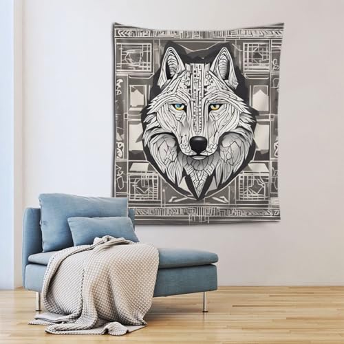 Tenture murale loup SHuWeiD textile doux de qualité supérieure construct03 - 3