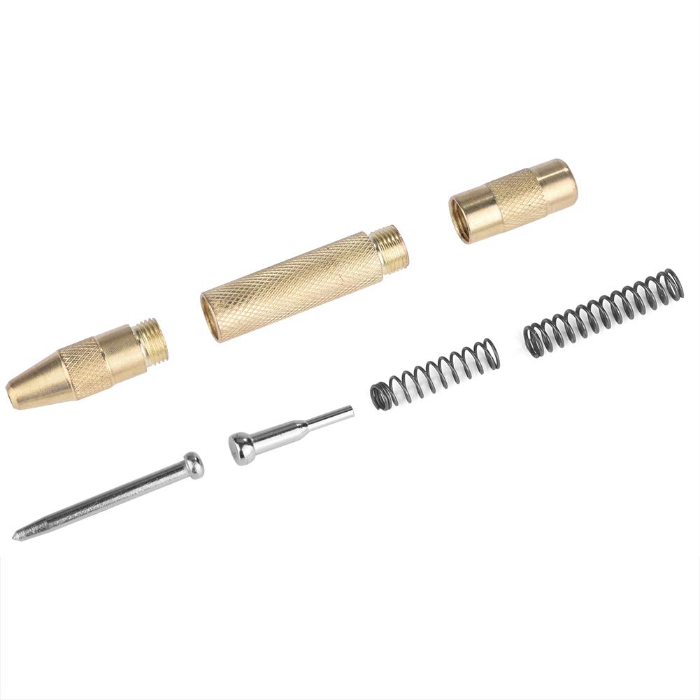 Punzone Centrale Automatico A Molla - 2 Pezzi Per Foratura Preciso Su Metallo E Vetro - Foto 6