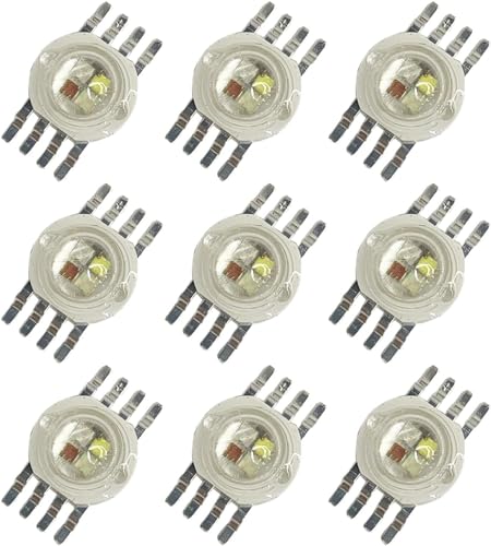 TOPXCDZ RGB RGBW RGBWY RGBWYV High Power LED Chip 3W 4W 15W 18W Colorful DIY molding LED Stage Lights Source 4pin 6pin 8pin 10pin 12pin (4W 8Pins RGBW)