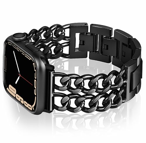Vamyzji Compatible with Apple Watch Strap 46mm 49mm 45mm 44mm 42mm(Series 3 2 1), Metal for Apple Watch Ultra 3 2 1