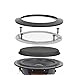 CCeCCe 2 Pack 4 Inch Speaker Grill Cover Black SubWoofer Round Circle Mesh Woofer Grille Covers Guard Protector for Car Home Audio Speakers Theater (Invisible Screw Hole Style)