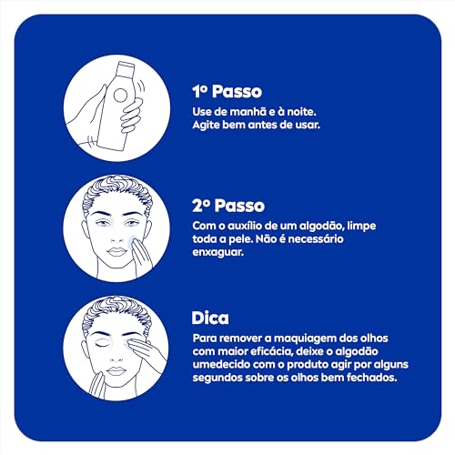 NIVEA Água Micelar Solução de Limpeza 7 em 1 200ml - Fórmula poderosa que oferece 7 benefícios de cu