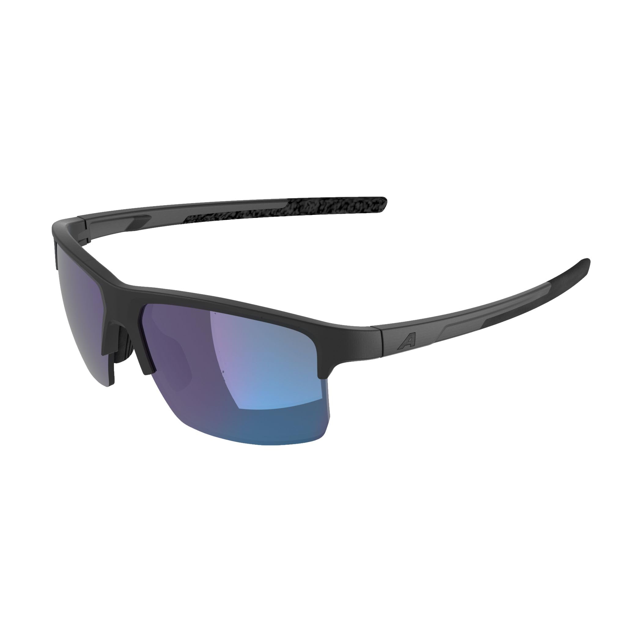 ALPINA EAGLE Q-LITE, stylowe okulary przeciwsłoneczne dla dorosłych, 100% ochrona UV-A, UV-B i UV-C - black matt (blue) - M