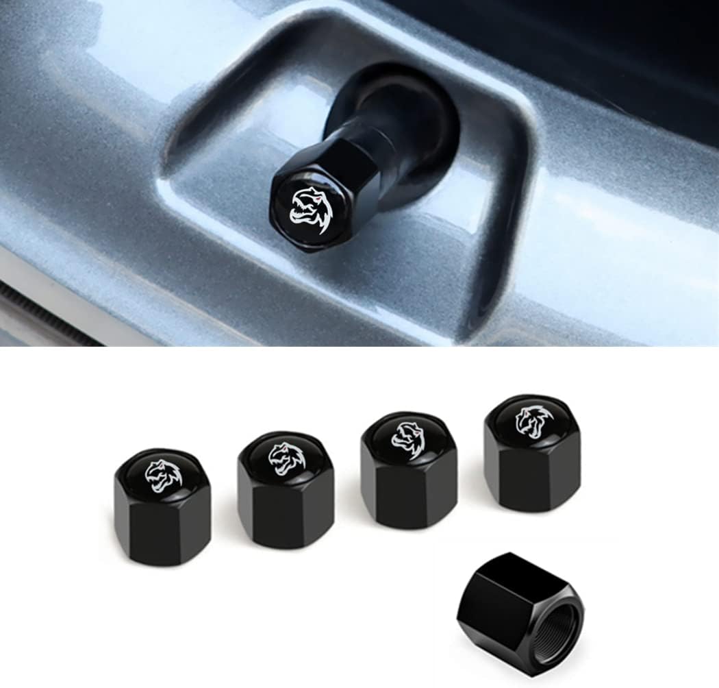 Tire Valve stem Cover Valve Cap Metal Material car Emblem Badge for Cars SUVs Trucks Motorcycles and Bikes(Dinosaur)