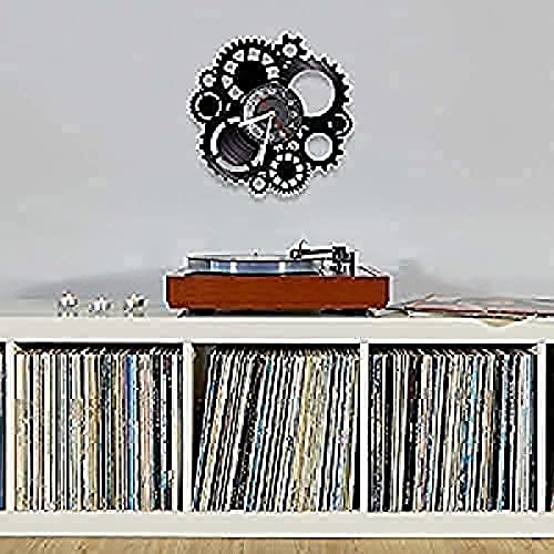 Wall Clock 12 Inch Silent Steampunk Gear Home Bar Craft Mechanical Gear Old Factory Retro Album Clock Decorative Gift steampunk buy now online
