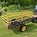 Jocisland Heavy Duty Garden Utility Trailer, 1500 Lbs 20 Cu.Ft ATV UTV Trailer Tow Behind Dump Cart with Removable Sides and Convenient Handle, Yard Lawn Mower Cart for Tractor