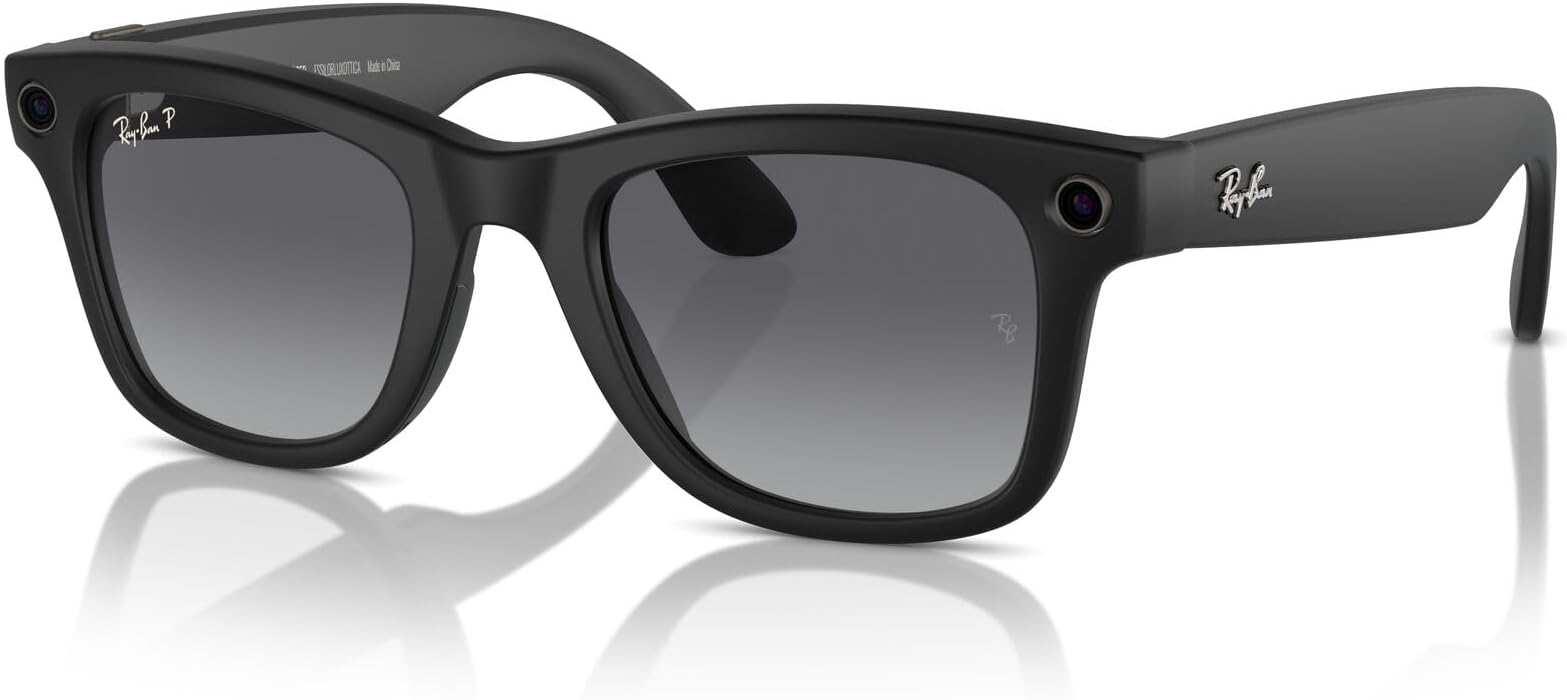 Ray-Ban | Meta Wayfarer Unisex Graphite Lens Matte Black colour Frame - 0RW4006601ST350