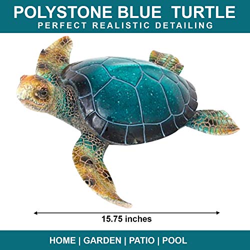 Corner Merchant Sea Turtle Statue Indoor Outdoor Garden Statue For Table Or Wall Hanging Measures 16 In X 15 In #TOP2