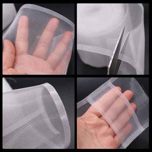 Miniatura 4 de Zhiyuql Cinta Para Cortinas 10 M X 10 Cm Cinta De Cabecera De Cortina Transparente Fruncida Con Trabillas Para Barra De Cortina