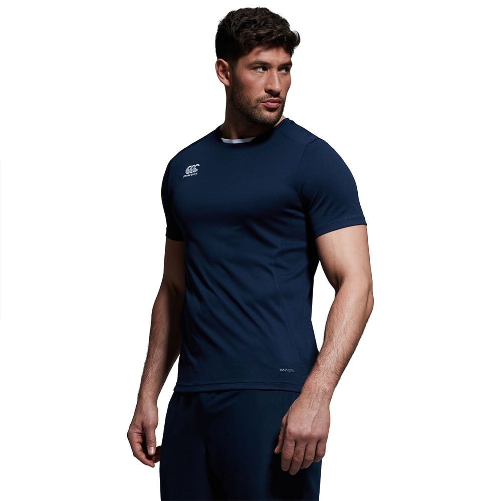 Canterbury Men's Blue Club Dry Training Tee {Qa005730} - Navy - Medium