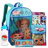 LOL Surprise Backpack & Lunch Box Set - 5 Pc Bundle of Bag, Lunch Bag, Bottle, Stickers, More | LOL Surprise School Supplies (Multicolor)