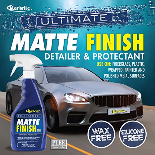 STAR BRITE Ultimate Matte Finish Speed Detailer & UV Protectant - Matte Finish Protectant for Wraps, Motorcycles, Cars, & Trucks - 22 OZ (098122) by STAR BRITE - Image 2