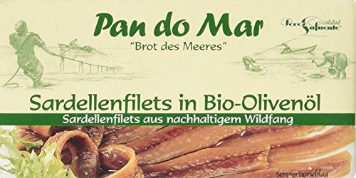 Pan do Mar Sardellenfilets in Bio-Olivenöl, 50 g