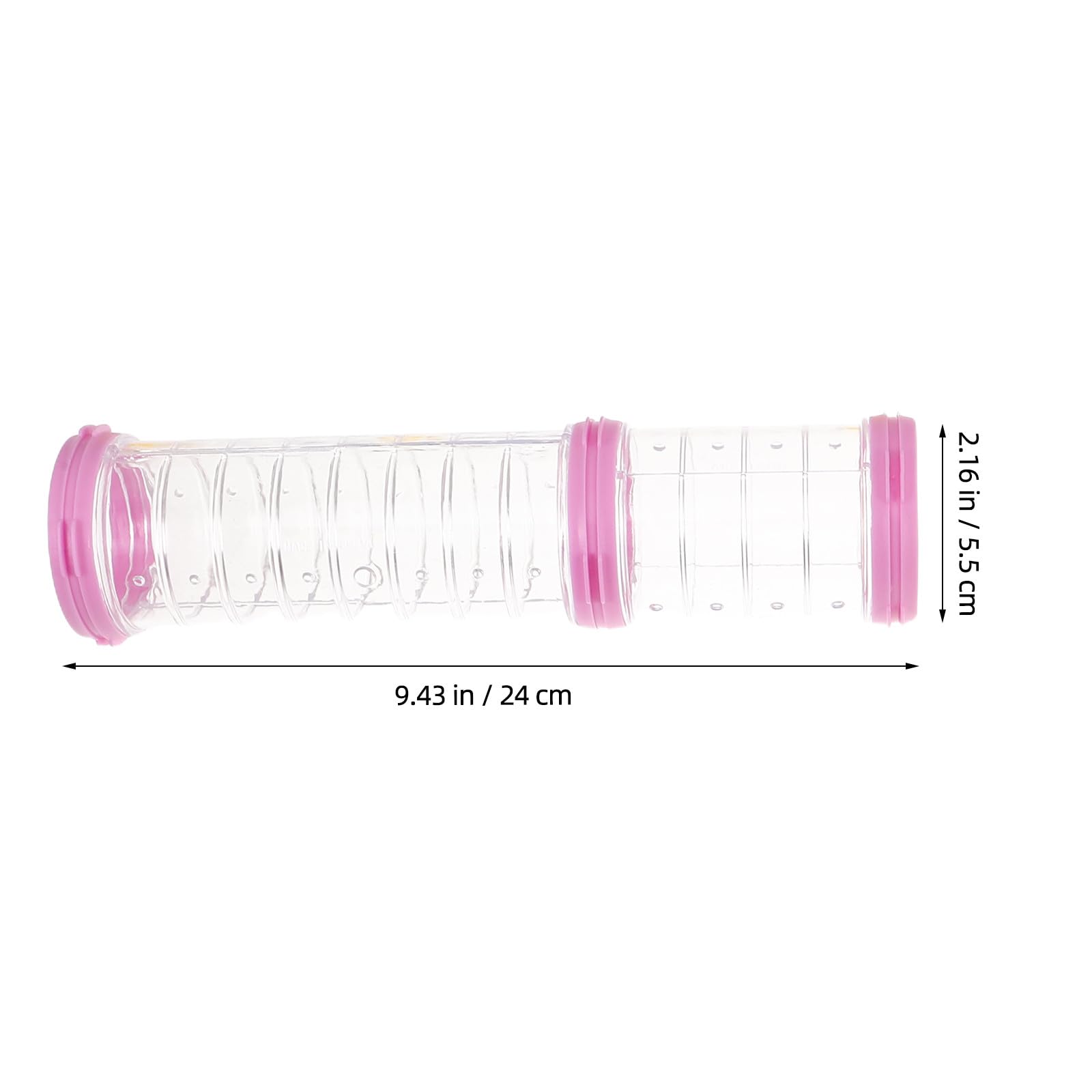 Tunnel in Plastica Resistente per Criceti e Porcellini D'india Set 2 Pezzi per Gabbia, Gioco e Sperimentazione