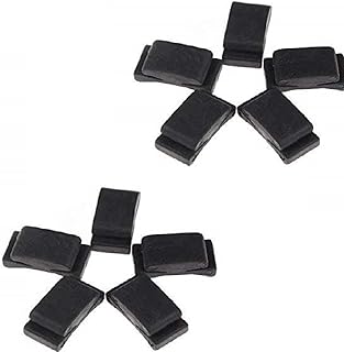 GOSONO 10pcs Black Rubber Guitar Pick Holder /2PC Keychain guitar picks holder + 10 Celluloid picks thickness thin medium guitar pick bag case (10pcs Black Rubber Pick Holder)