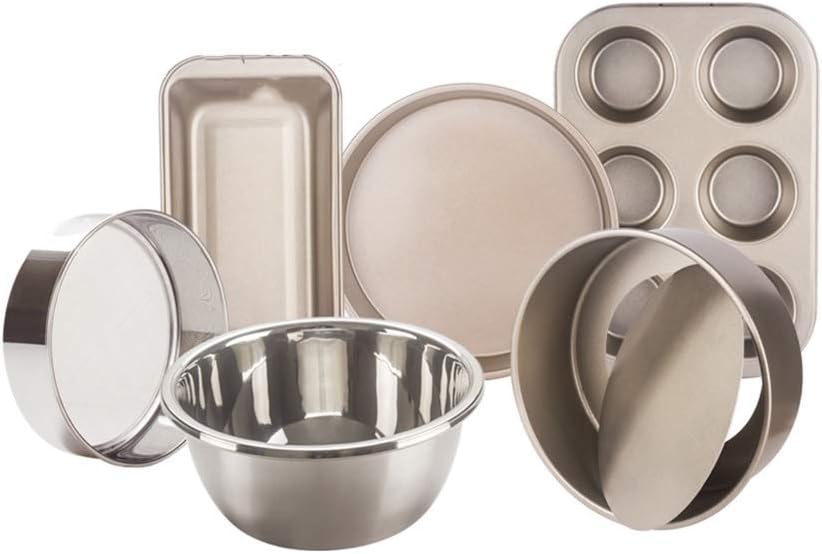 Baking Mould Set Non Stick Tray High Temperature Resistant Kitchen Tools For Oven, Bread, Cake (Color : D)