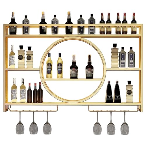 Présentoir moderne en métal et fer forgé pour bouteilles de vin haut de gamme