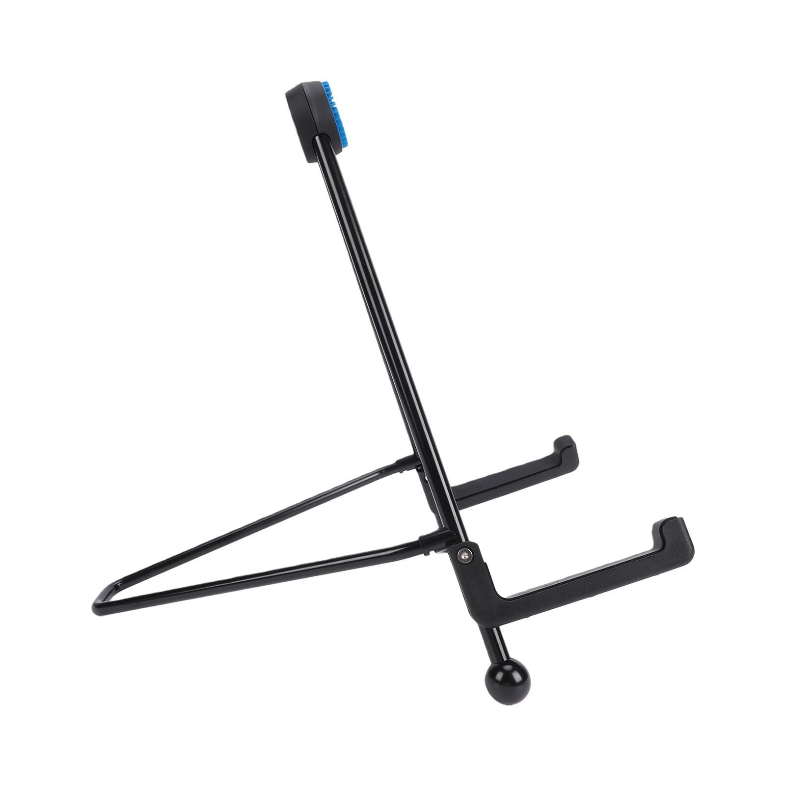 SIXRUN Supporto per Basso per Chitarra Elettrica, Supporto per Chitarra Portatile Pieghevole in Metallo con Cuscinetto in Silicone Antiscivolo, Triangolare, Design Leggero per Prestazioni