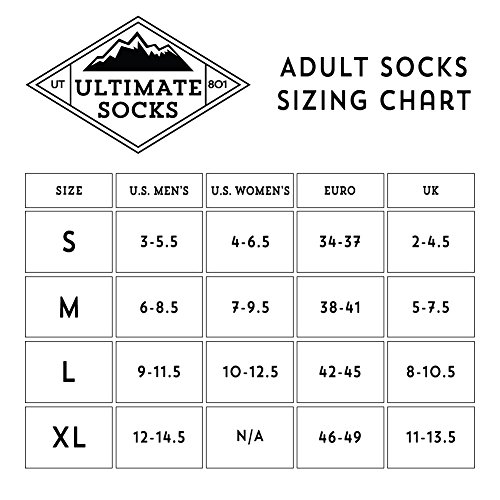 Ultimate Socks Mens Midweight Merino Wool Ski Snowboard Warm Socks Blue Large 9-11.5 #TOP3