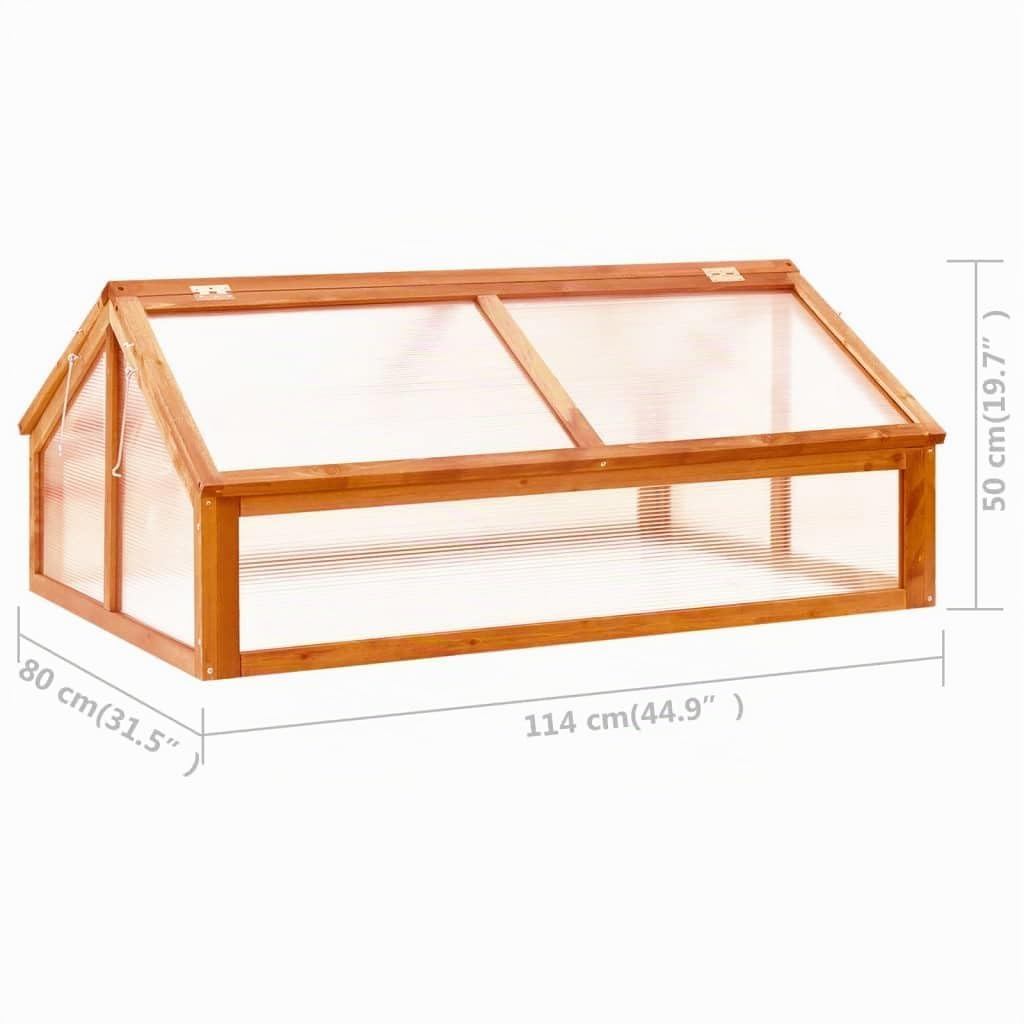 vidaXL Serra Marrone 114x80x50 cm in Legno di Abete