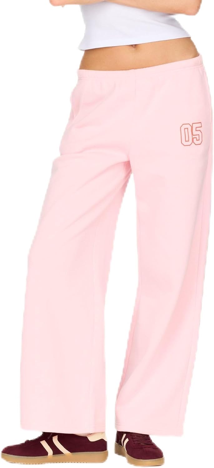 Forever 21 Women's Wide Leg Jogger with Graphics
