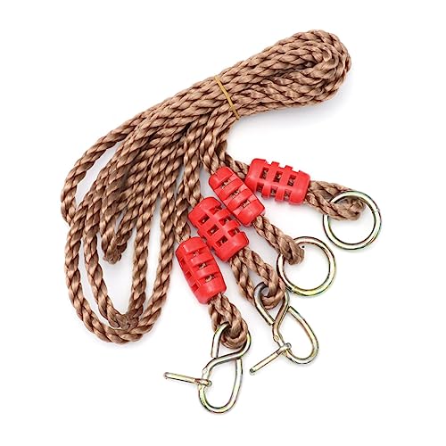 BESPORTBLE Pair Adjustable Pe Swing Rope Heavy Duty Load Capacity for Tree and Beam Swings Durable for Outdoor Fun and Relaxation