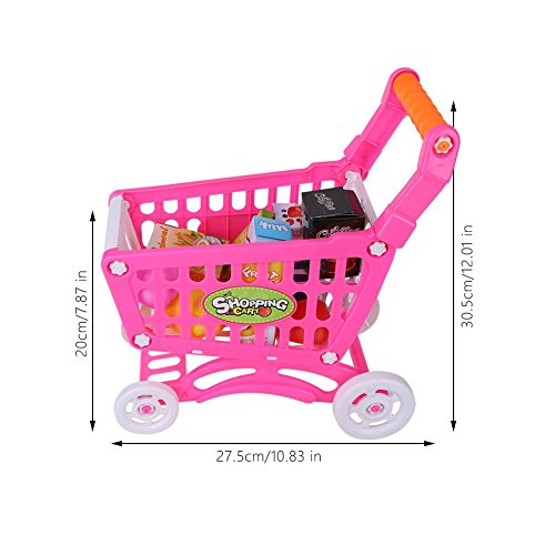 CUYT Ungiftiger sicherer Kinder-Einkaufswagen, Kinder-Plastik-Einkaufswagen, Kinder-Einkaufswagen, Puzzle Comfortable… – Bild 5