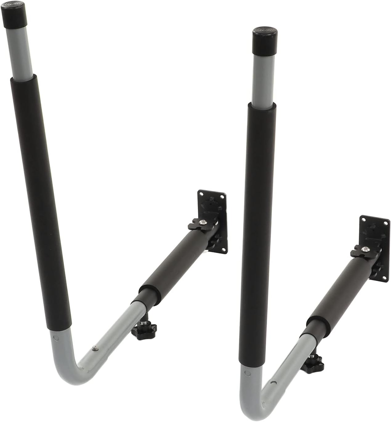 Heavy Duty Kayak Storage Rack, Wall Mount Kayak Storage Hook with Extendable Arms, EVA Foam Padded Surfboard Bike Hanger for Garage Indoor Outdoor Use