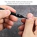 MBAIYO Cuticle Pusher with Trimmer, Dual-Ended Cuticle Trimmer Nail Care Tool Stainless Steel Cuticle Remover Tool with Fork for Manicures and Pedicures Nail Care Tools(Black)