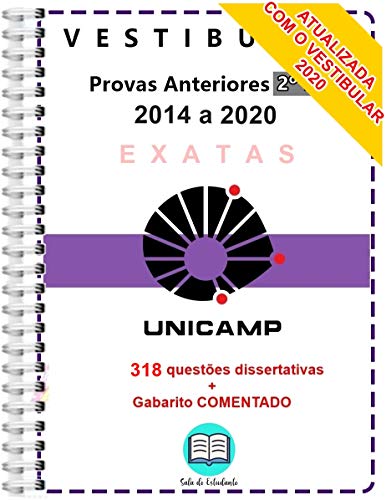 Unicamp 2º Fase Provas 2014 a 2020 + Gabarito COMENTADO de TODAS as questões (H1)