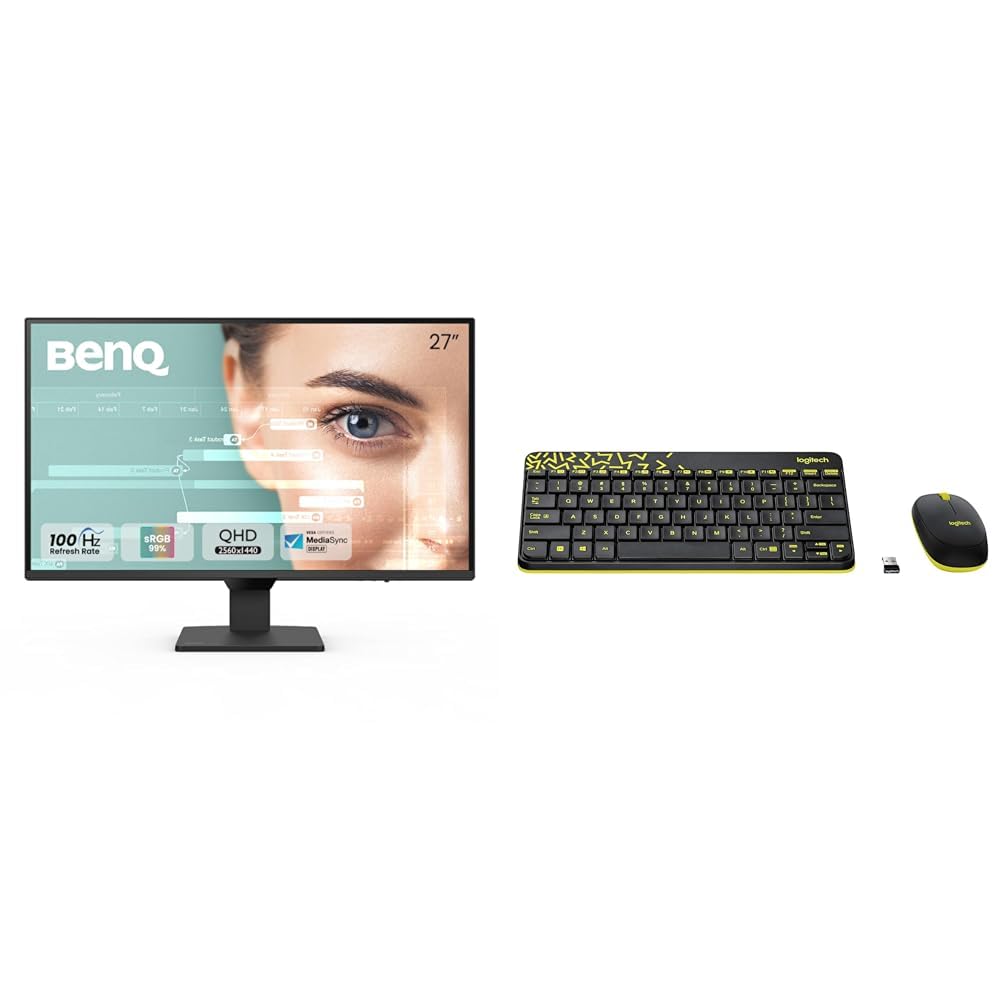 BenQ GW2790Q, 27 Inch (68.58 cm), IPS, 2K QHD 2560x1440, 100Hz, Black, 99% sRGB, 1500:1 CR, Eye-Careu, Dual HDMI, DisplayPort, Bezel-Less + Logitech MK240 Nano Wireless Keyboard and Mouse Combo-picture-18
