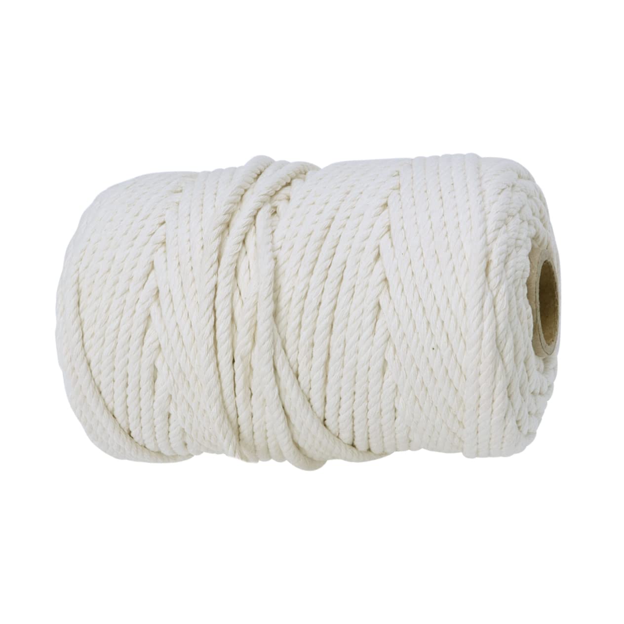 Operitacx Cuerda de Algodón Natural Beige para Macramé Funciones de Trenzado y Envoltura Adecuado para Proyectos de Macramé y Bolsas Decorativas