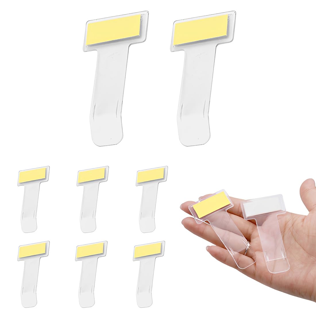 Juego de 8 clips transparentes para parabrisas para tickets de estacionamiento - Soporte universal para tarjetas, permisos y recibos de estacionamiento