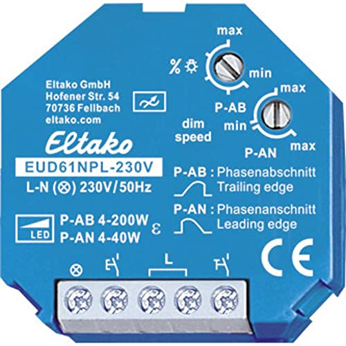 Eltako – Ricarica Minima Regolatore Di Tensione Universale Solo 4 W Eud61Npl-230 V